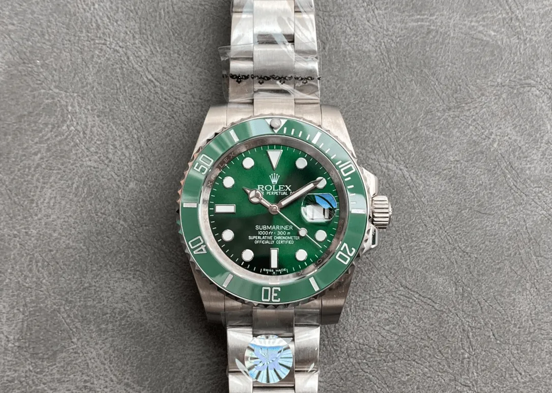 podróbka rolex submariner zielony