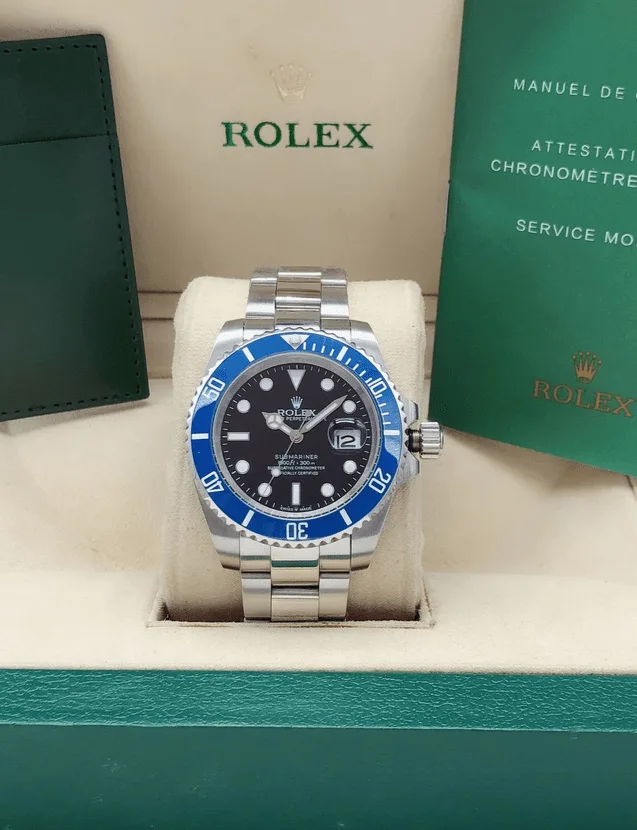 podróbka rolex submariner niebieski