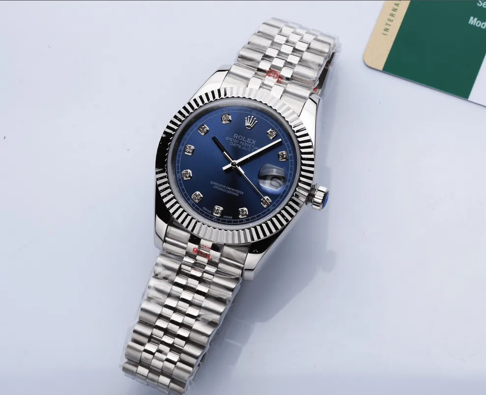 podróbka rolex datejust niebieska tarcza