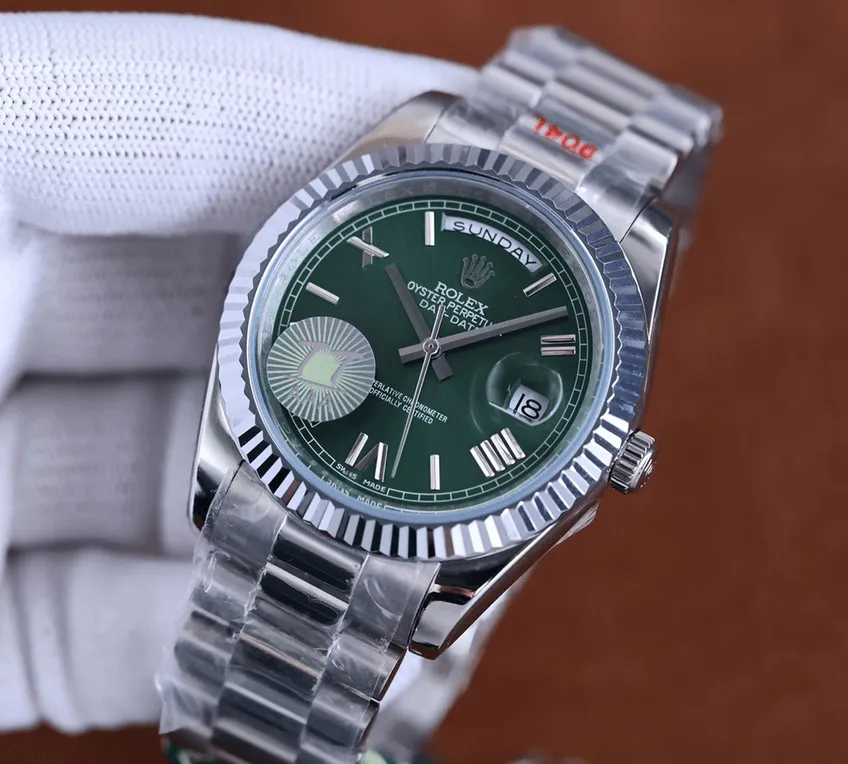 podróbka rolex daydate zielona tarcza